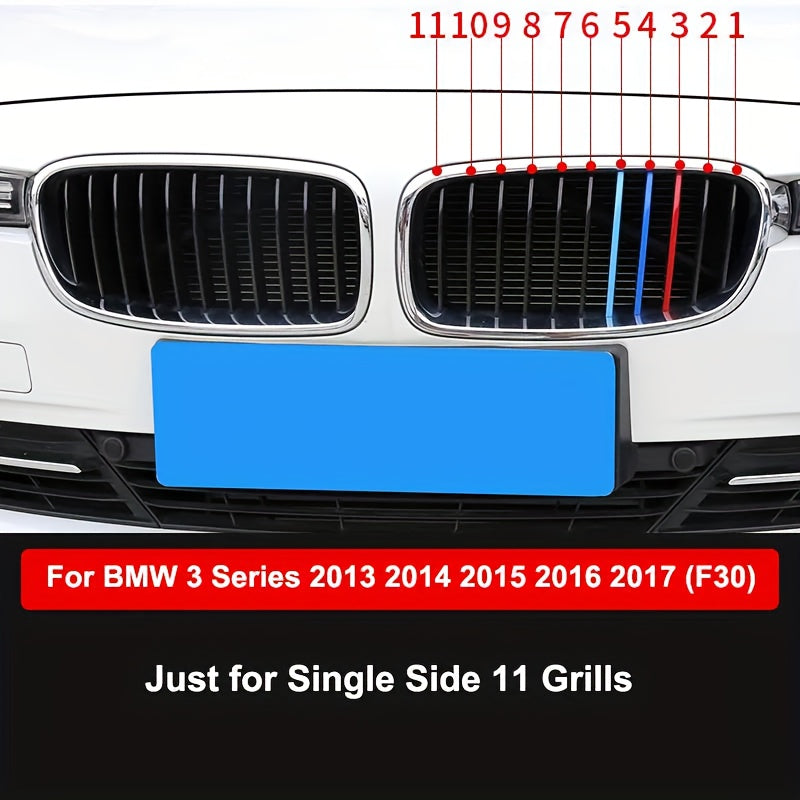 3pcs Stickers de Grille Avant pour BMW
