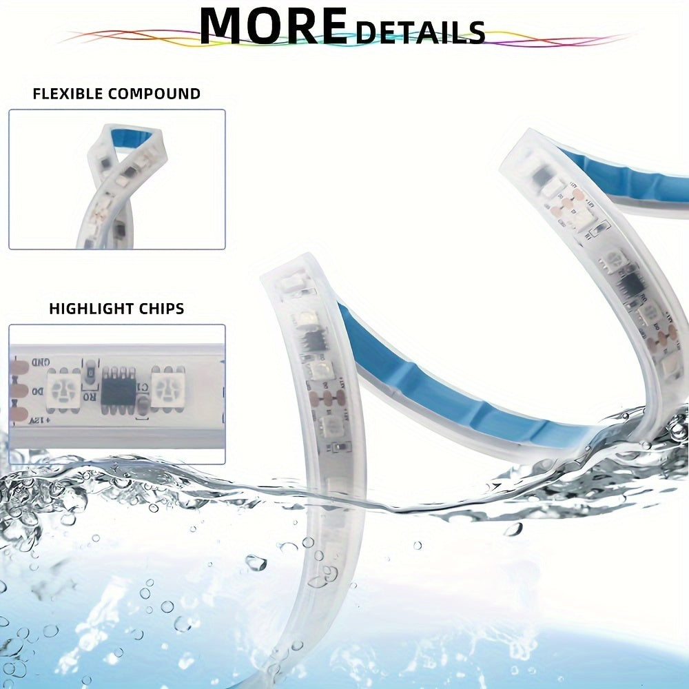 2 LED DRL Neon AnautosL pour voiture avec clignotants séquentiels