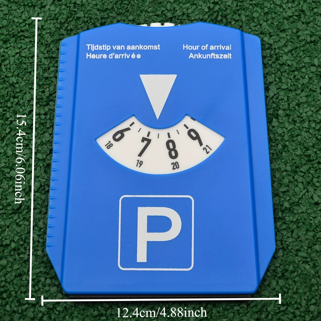 Disque de stationnement numérique bleu - 4 langues