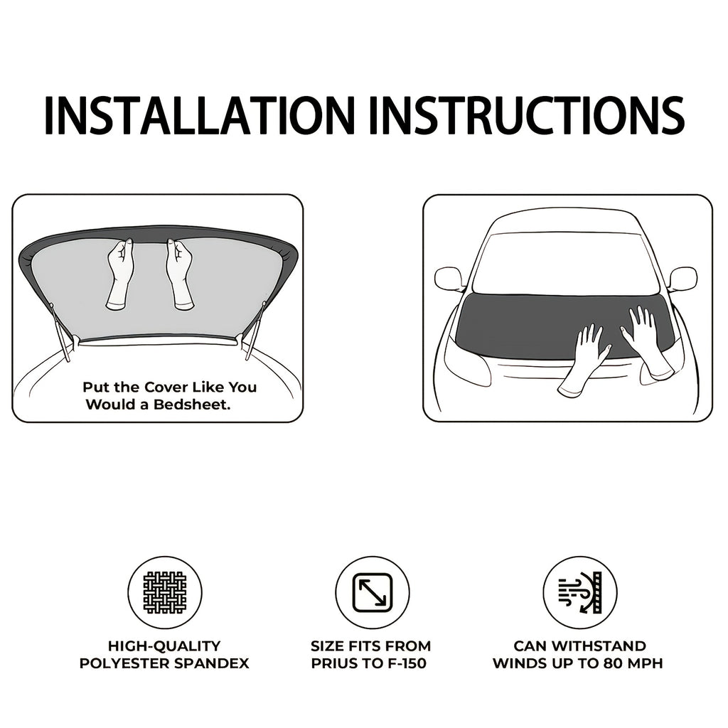 Bannière de Capot Voiture Drapeau du Kosovo – Élastique, Résistante au Vent et à la Pluie