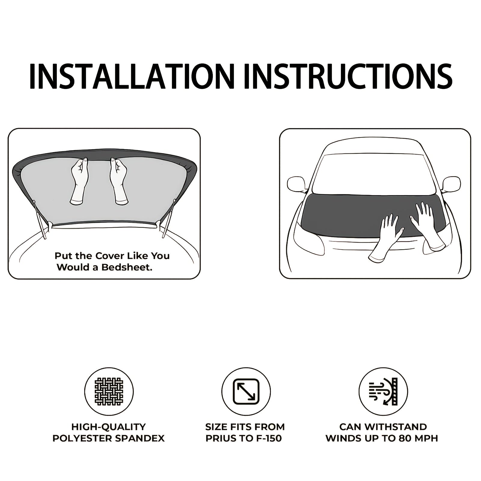 Bannière de Capot Voiture Drapeau du Kosovo – Élastique, Résistante au Vent et à la Pluie