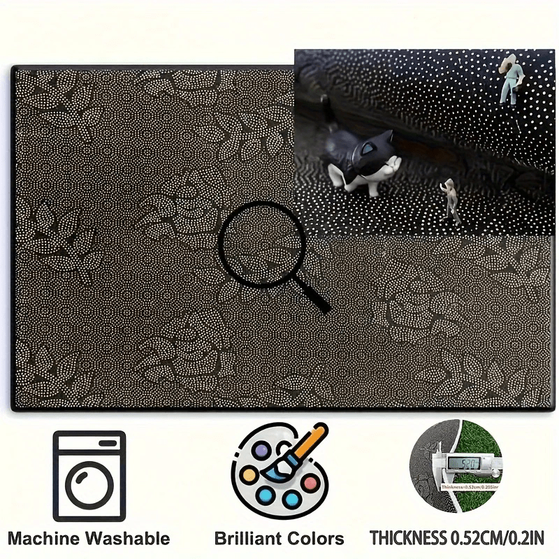 Tapis de sol imprimé ciel étoilé 4 pièces