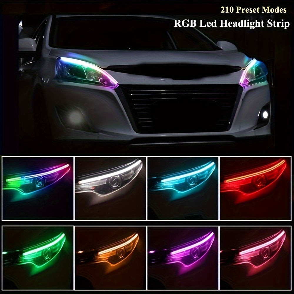 2 LED DRL Neon AnautosL pour voiture avec clignotants séquentiels