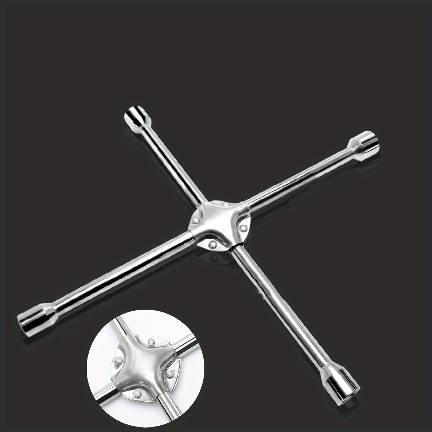 Clé en croix universelle 14" en acier inoxydable – 4 tailles