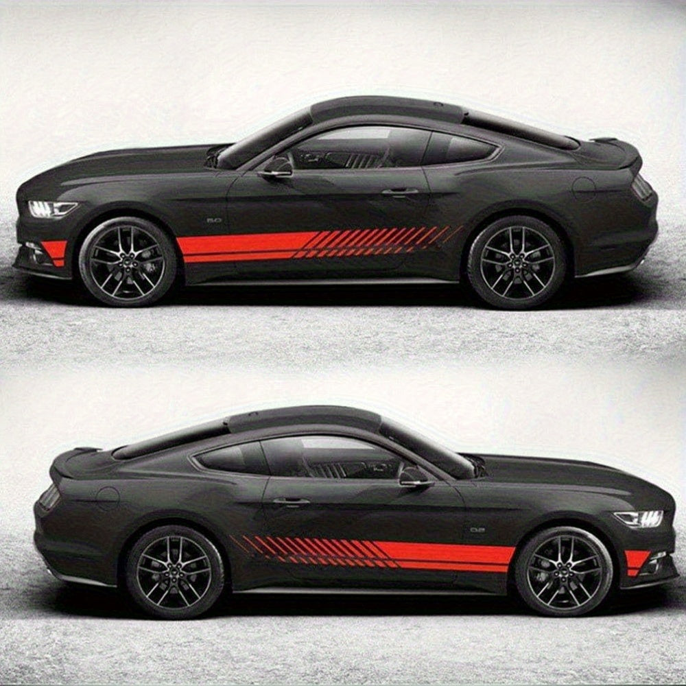 Autocollants Rayures de Course Sportives 2 pièces