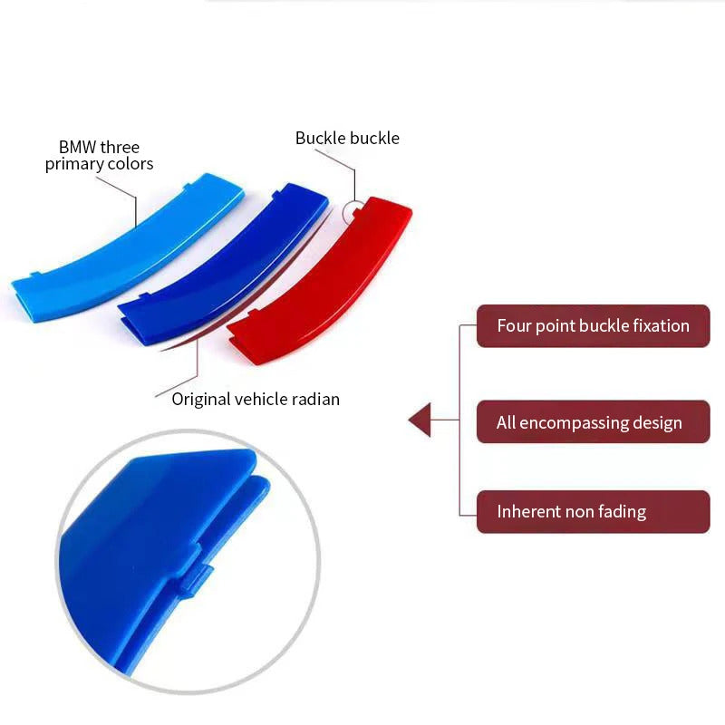 3pcs Stickers de Grille Avant pour BMW